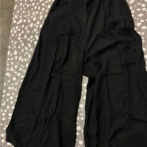 H&M Black Wide-Leg Pants